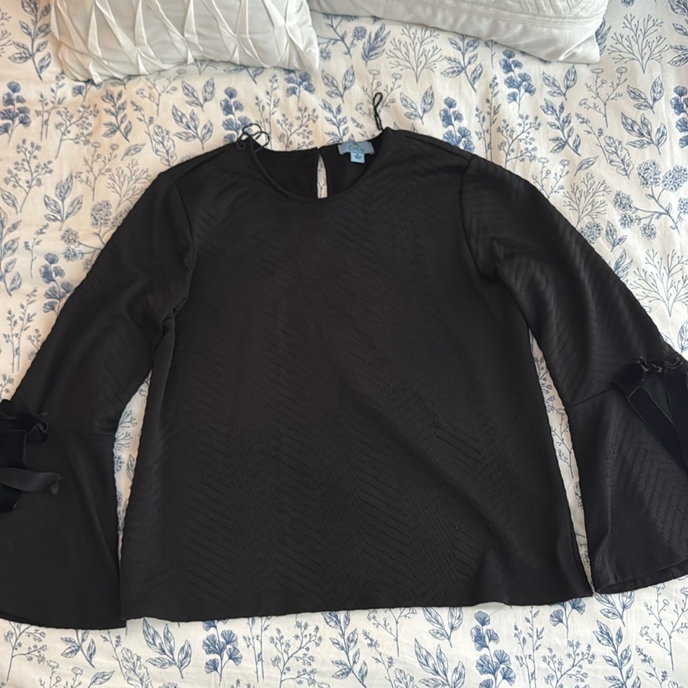 Black long sleeve top